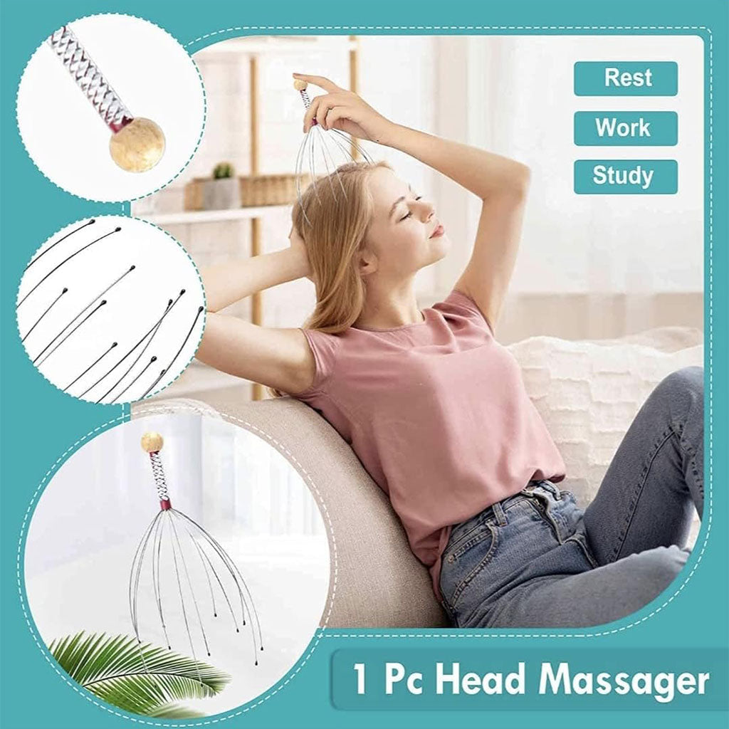 Masseur du cuir chevelu pour une relaxation profonde – أداة تدليك فروة الرأس تنزوت