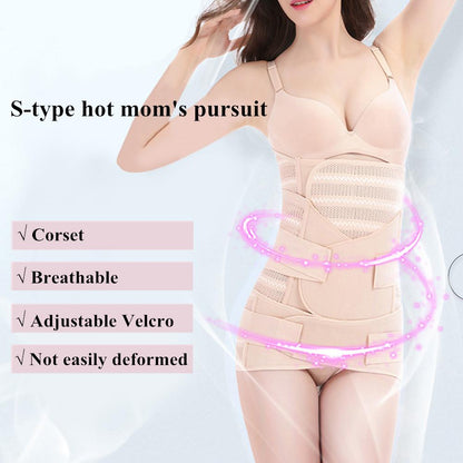 Ceinture 3PCS de récupération du corps apres l'accouchement - حزام استعادة الجسم بعد الولادة مكون من 3 قطع تنزوت
