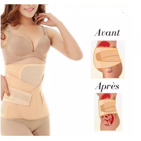 Ceinture 3PCS de récupération du corps apres l'accouchement - حزام استعادة الجسم بعد الولادة مكون من 3 قطع تنزوت