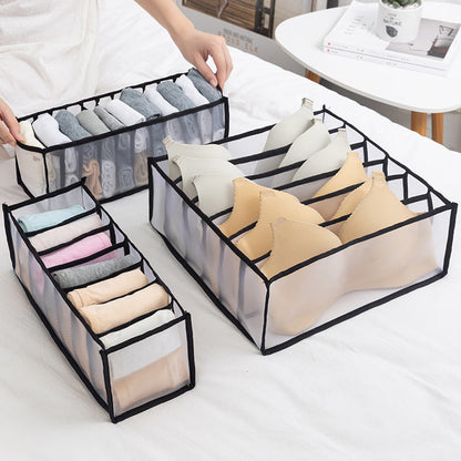 Organisateur de Sous-Vêtement Transparent 3PCS dans Tiroirs تنزوت