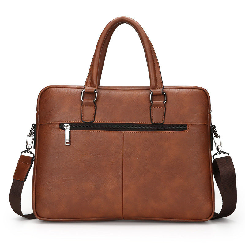 Cartable Homme en Simili Cuir Design Élégant Jeep Noir – حقيبة جلدية لون أسود تنزوت