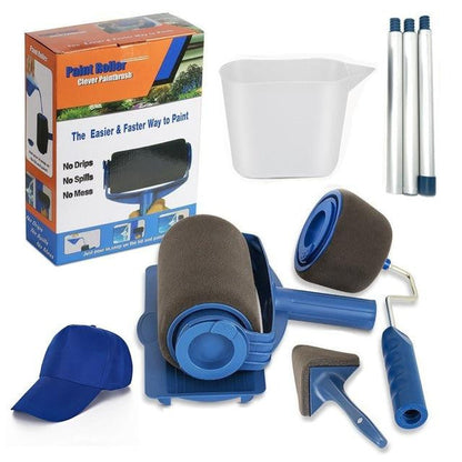 Set of 8 multifunctional wall paint roller tools by تنزوت, includes various rollers for home painting projects.
