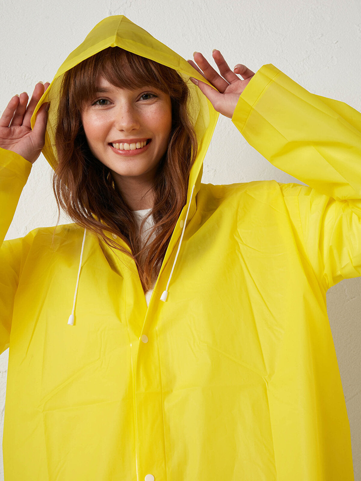 Manteau imperméable à capuche transparent, léger et réfléchissant, تنزوت