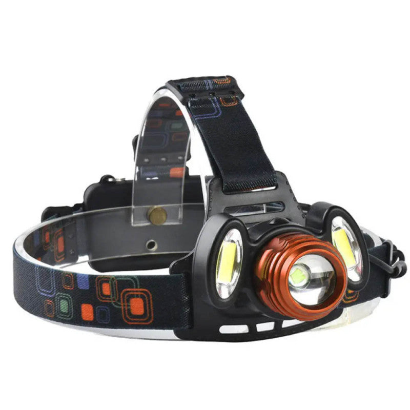 Lampe Frontale Lumineuse Sans Fil Avec 4 Modes D’eclairages Et Avec Zoom BEETRO LA-294 تنزوت