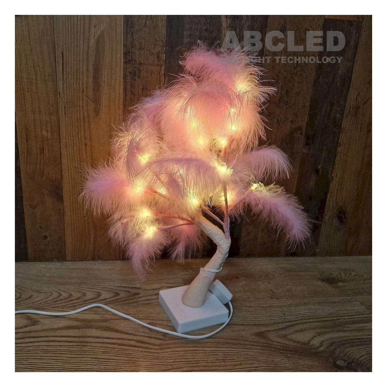 Lampe a chevet en forme D’Arbre Lumineux 45cm / 220V- Rose تنزوت