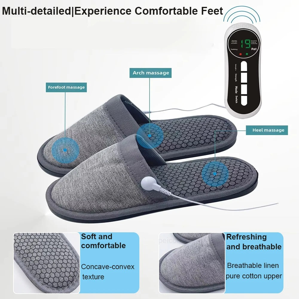 Pantoufles de massage USB pour thérapie électrique à impulsions تنزوت