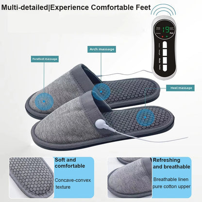 Pantoufles de massage USB pour thérapie électrique à impulsions تنزوت