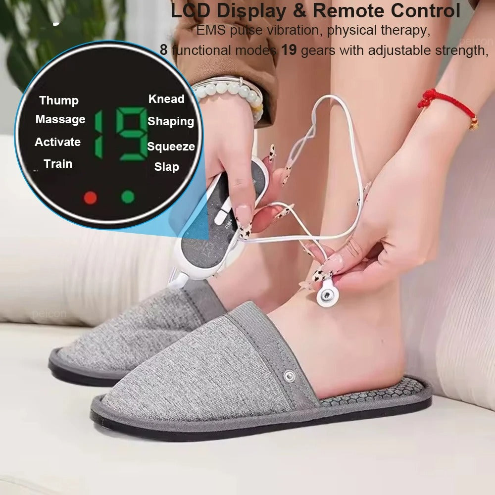 Pantoufles de massage USB pour thérapie électrique à impulsions تنزوت