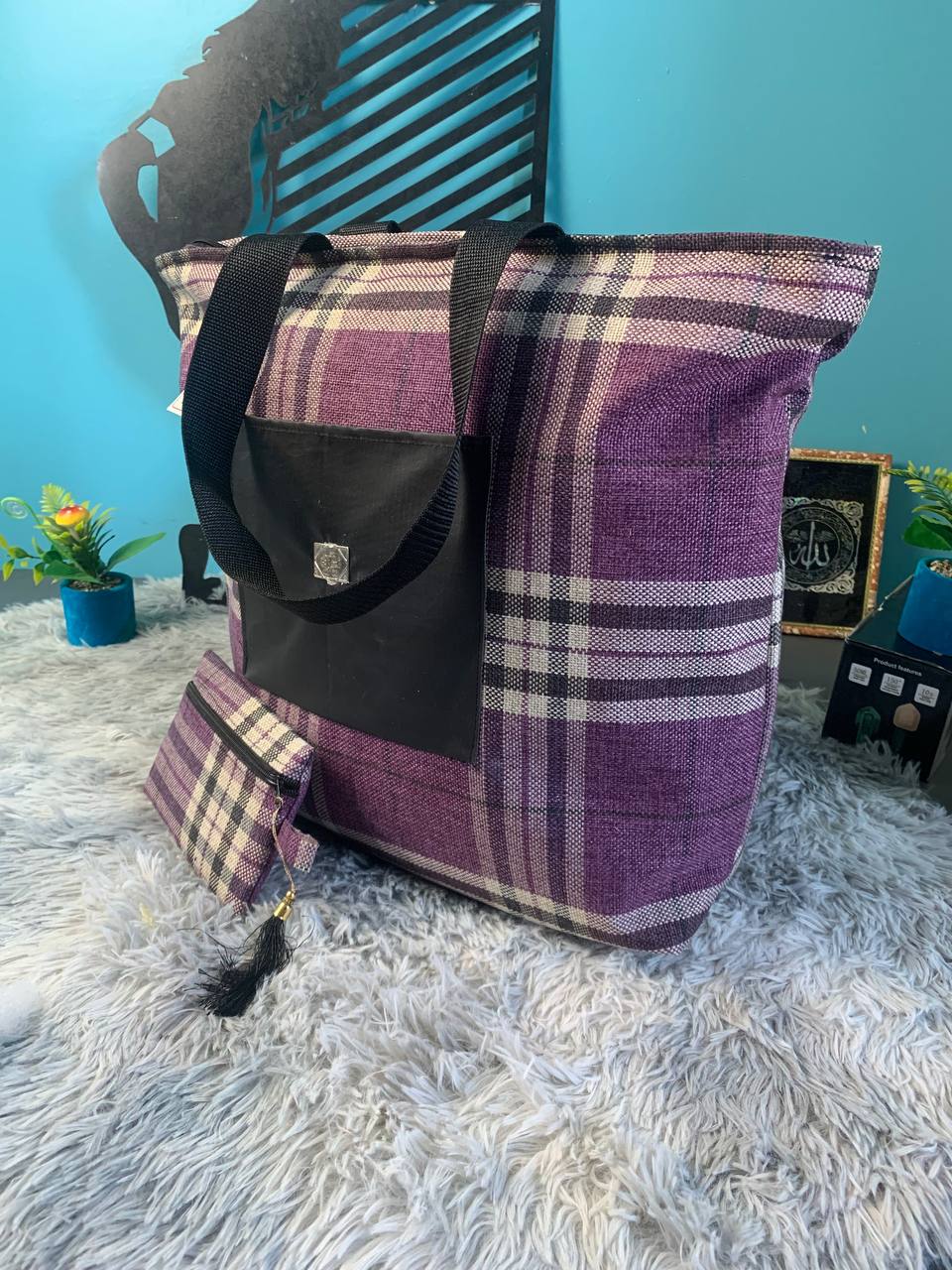 Sac à main burberry Grande capacité avec un portefeuille pour femme تنزوت