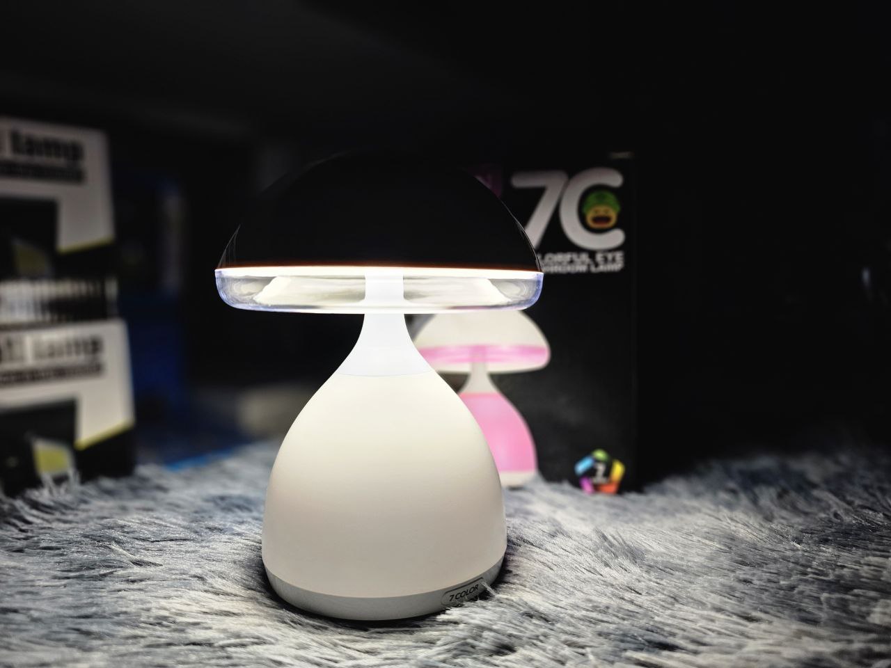 Lampe de chevet LED à capteur tactile Champignon à intensité variable RGB تنزوت