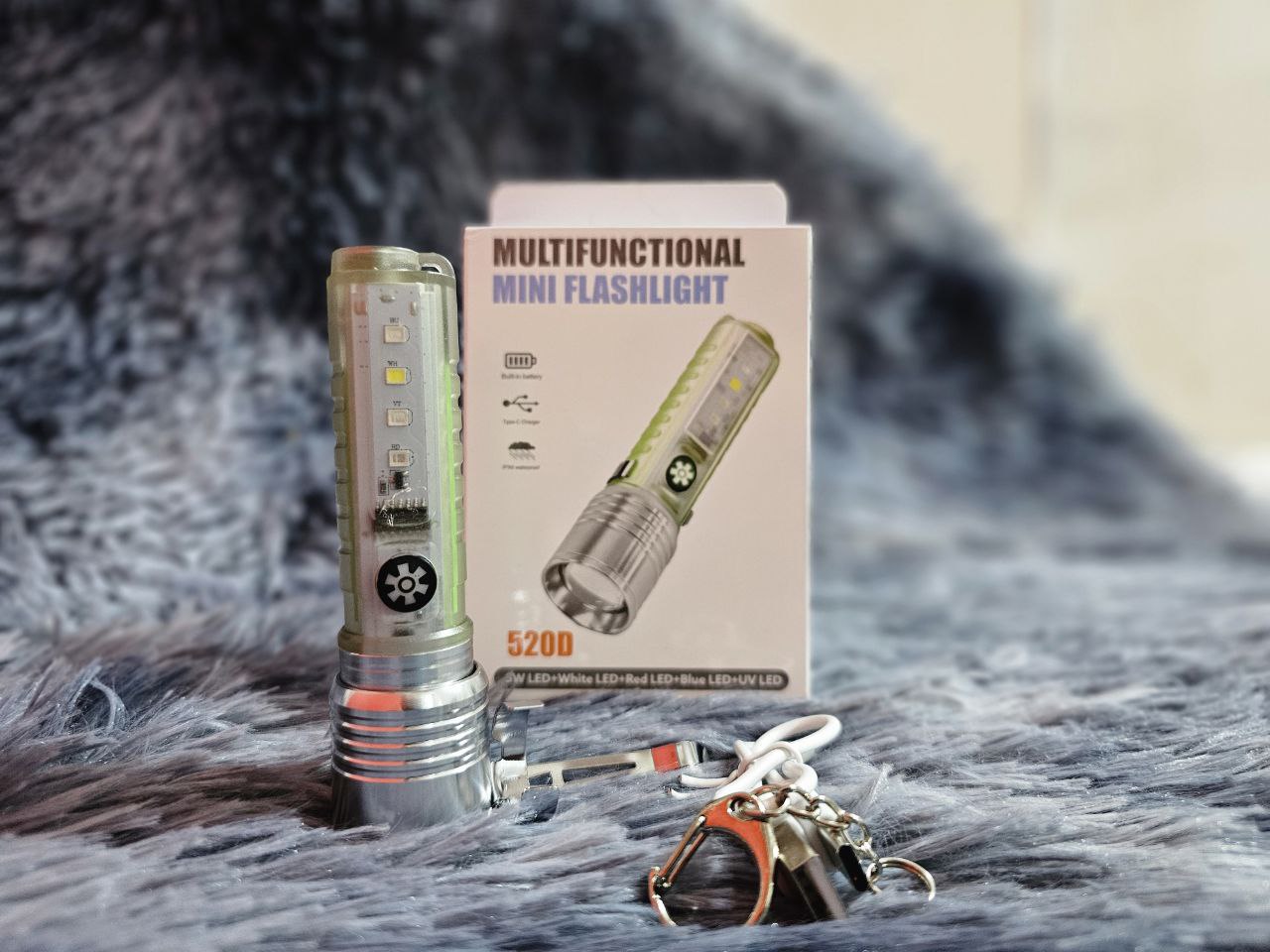 Mini lampe de poche LED multifonction super lumineuse avec aimant تنزوت