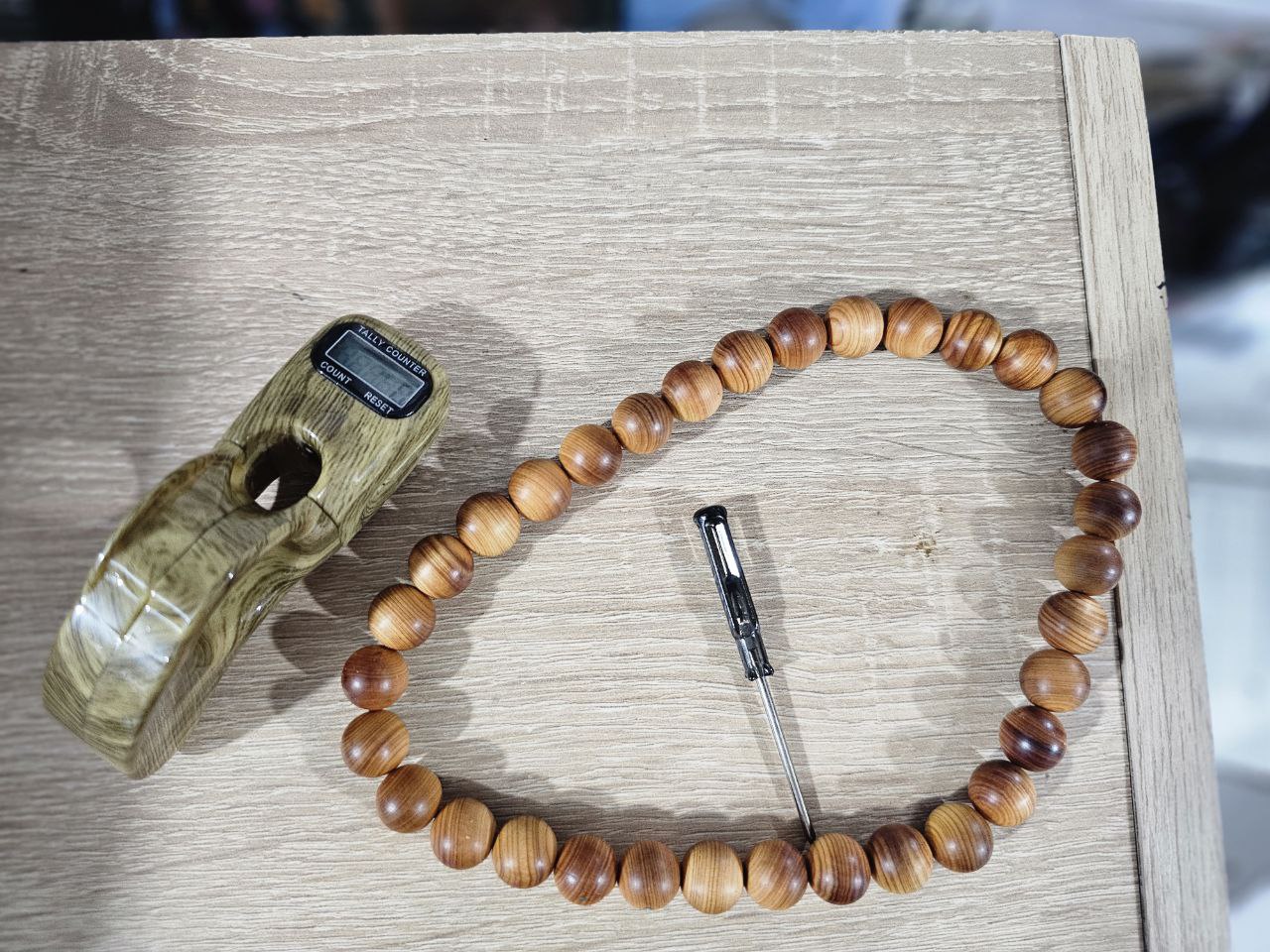 Compteur de doigt perle Tasbih islamique V2 – جهاز تسبيح رقمي محمول، سبحة صلاة مع عداد رقمي تنزوت