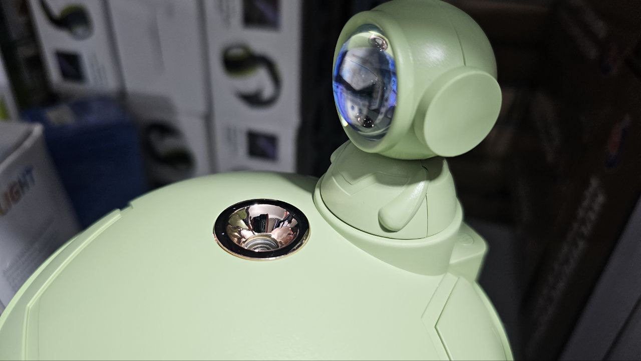 Lampe de coucher de soleil d'astronaute et humidificateur d'air sans fil, diffuseur à batterie Rechargeable1200mAh - تنزوت