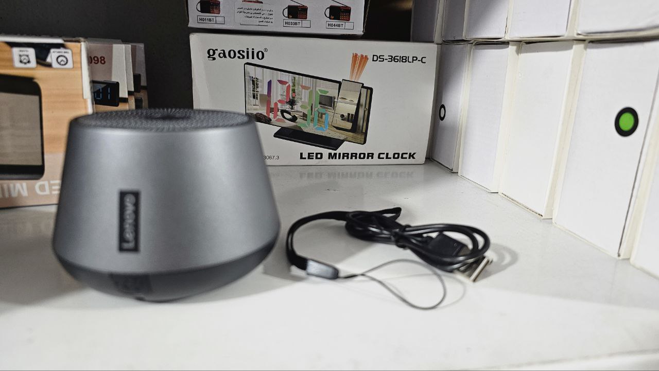 Lenovo K3 Pro -Mini haut-parleur sans fil BT 5.0, portable, son stéréo HiFi, caisson de basses avec microphone, lecteur de musique, extérieur, - تنزوت