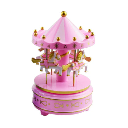 Carrousel Music Box Rotatif à 4 Chevaux Classique Melody تنزوت