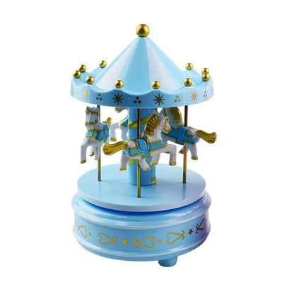 Carrousel Music Box Rotatif à 4 Chevaux Classique Melody تنزوت