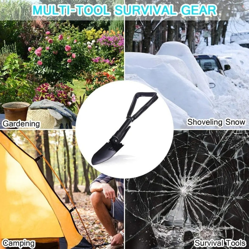 Pelle multifonction pliable avec sac de rangement ,outil de jardin , camping et urgences تنزوت