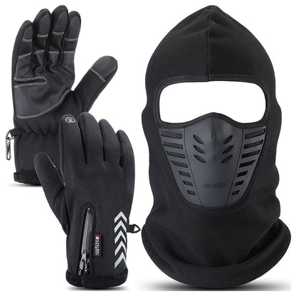 Pack Cagoule d’hiver Excefore avec gants thermiques pour écran tactile – طقم قناع وجه مع قفازات شتوية