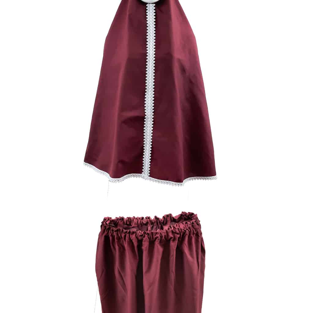 طقم صلاة نسائي 4 قطع برداء فضفاض وسجادة مبطنة مع غلاف للمصحف Kit De Prière 4 Pieces Pour Femmes En Tissu Doux Et Confortable تنزوت