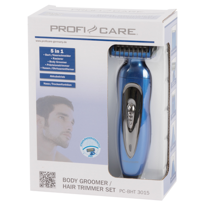 ProfiCare Set de Tondeuse électrique 5 en 1 Cheveux/Barbe /Nez/Oreilles BHT-3015 تنزوت
