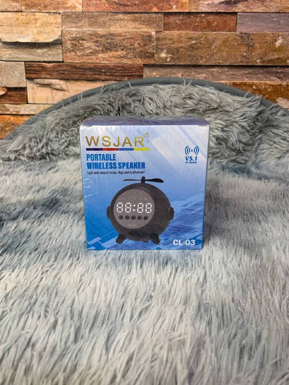 Réveil Numérique à Miroir Rechargeable avec Haut-parleur Portable Bluetooth 5.0 تنزوت