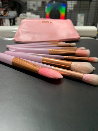 Lot de 15 Pinceaux zoeva professionnels avec trousse تنزوت