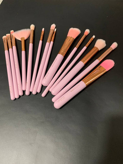 Lot de 15 Pinceaux zoeva professionnels avec trousse تنزوت