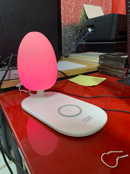 Veilleuse à luminosité réglable, chargeur de téléphone sans fil LDNIO Y3 - تنزوت