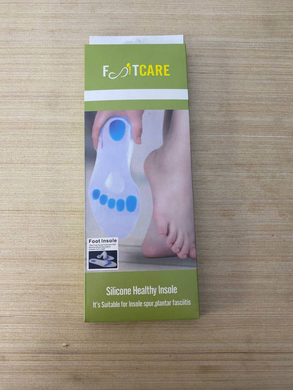 Paire de semelles en silicone souple coussinet complet pour les pieds تنزوت