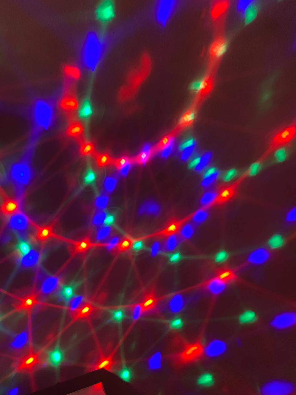 Boule magique rotative colorée RGB, lumière de scène تنزوت