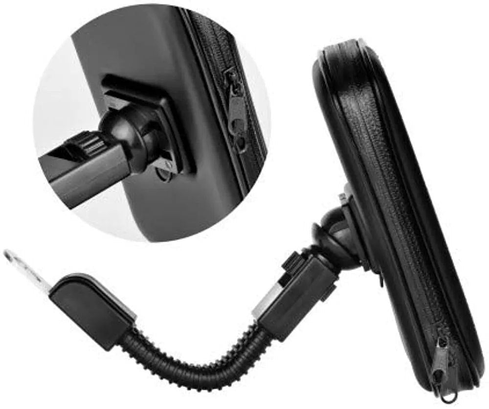 Support de téléphone Professionnel pour Le Guidon de Moto Imperméable et Rotative 360° - تنزوت
