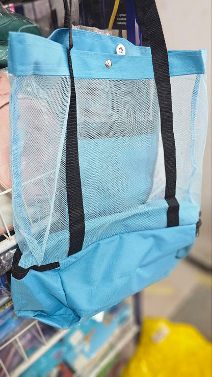 Sac de pique-nique en maille, compartiment Isotherme avec fermeture éclair تنزوت