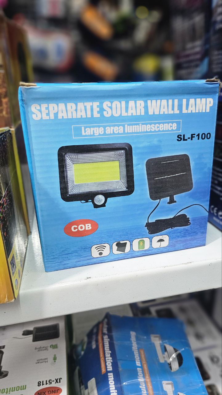 Lampe projecteur solaire LED et détecteur de mouvement 5W IP44 - SL-F100 - تنزوت