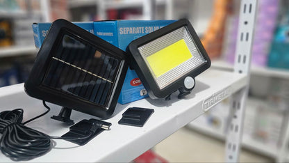 Lampe projecteur solaire LED et détecteur de mouvement 5W IP44 - SL-F100 - تنزوت
