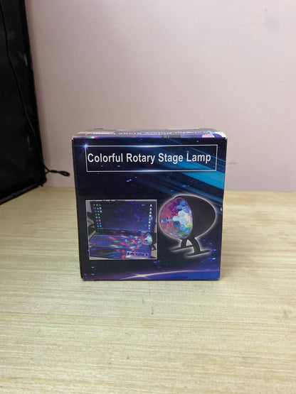 Boule magique rotative colorée RGB, lumière de scène تنزوت