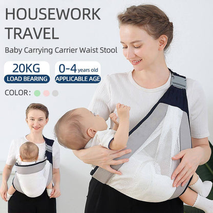 Écharpe à double usage pour nouveau-né 0-36M en tissu maillé تنزوت