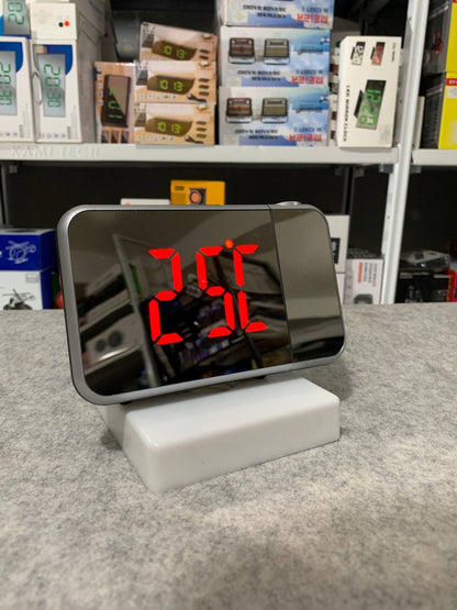 Réveil numérique intelligent avec projecteur 180° TempéRature USB , Snooze DS-8590L - تنزوت