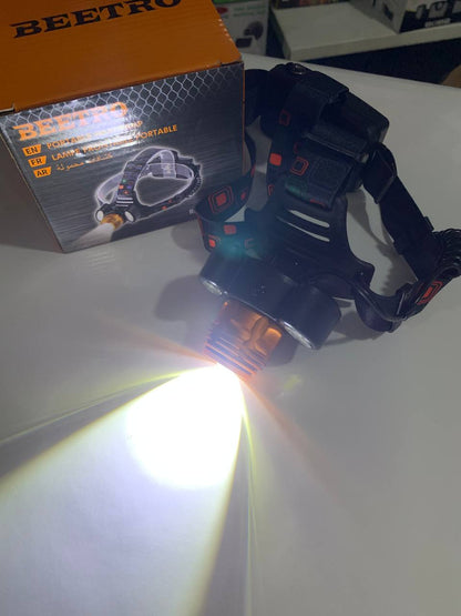 Lampe Frontale Lumineuse Sans Fil Avec 4 Modes D’eclairages Et Avec Zoom BEETRO LA-294 تنزوت