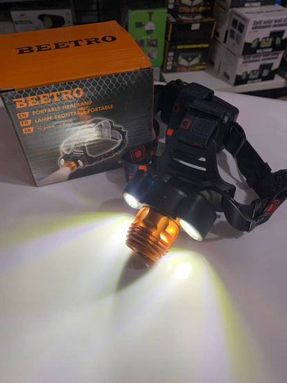 Lampe Frontale Lumineuse Sans Fil Avec 4 Modes D’eclairages Et Avec Zoom BEETRO LA-294 تنزوت