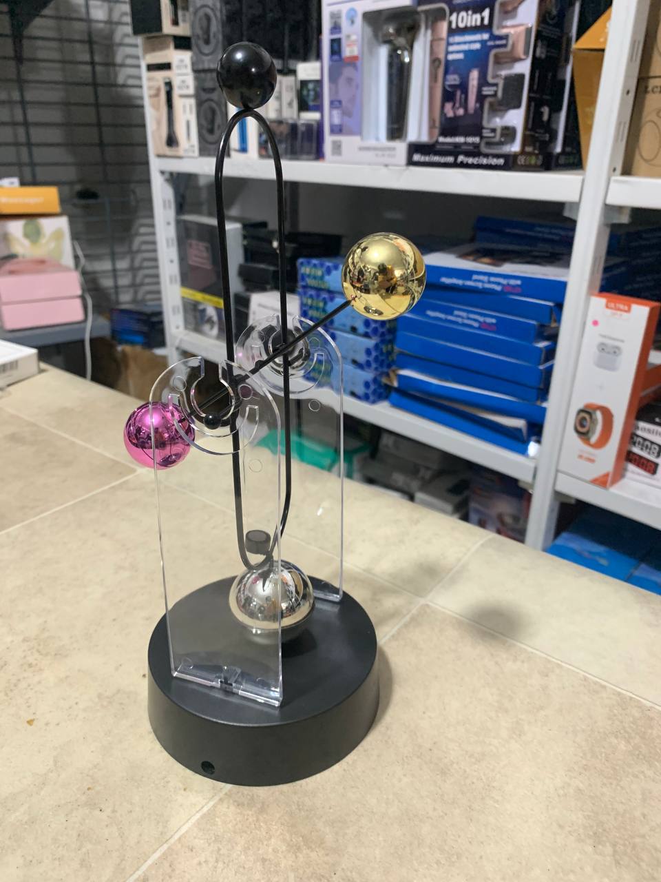 Boule d'équilibre de bureau à mouvement perpétuel,décor anti-stress تنزوت