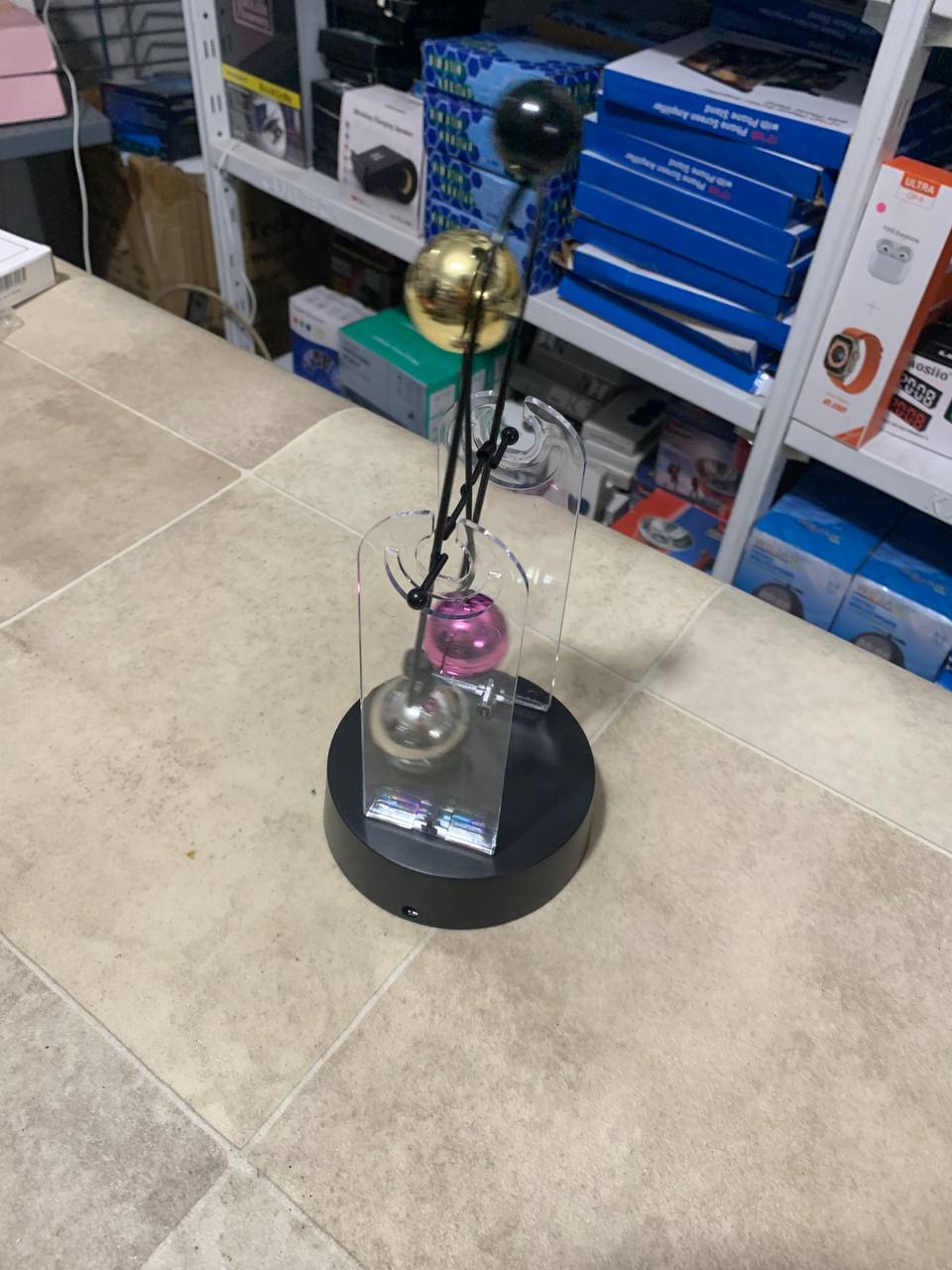 Boule d'équilibre de bureau à mouvement perpétuel,décor anti-stress تنزوت