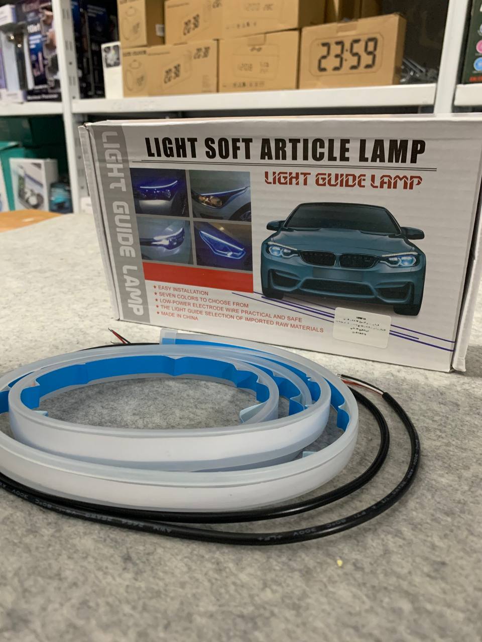 Feux de Jour LED Et Clignotant 2Pcs Pour Phares de Voiture 60cm