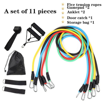 Ensemble de bandes de résistance 11 pcs équipement de Sports à domicile تنزوت