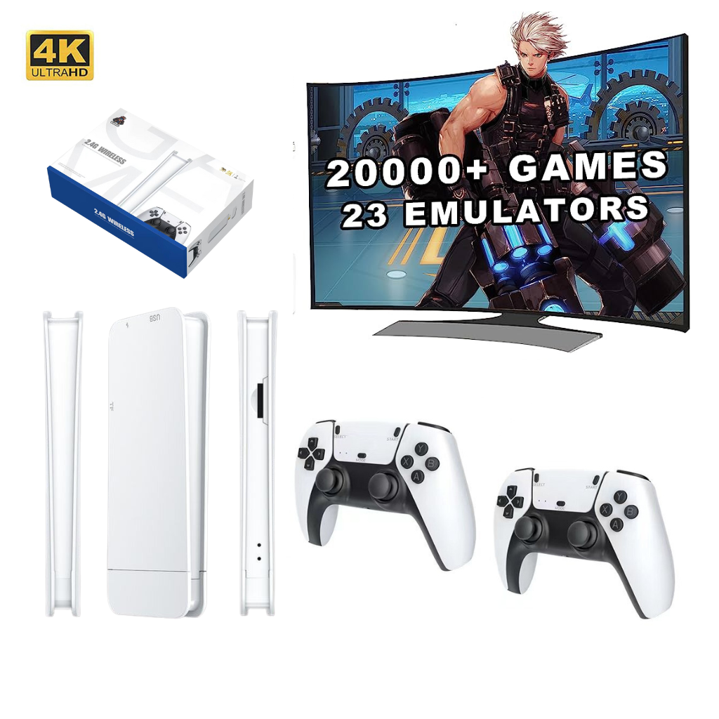 M15 Game Stick Pro Console de jeu vidéo 4k Rétro +20000 Jeux classiques HD 4K avec 2 manette sans fil تنزوت