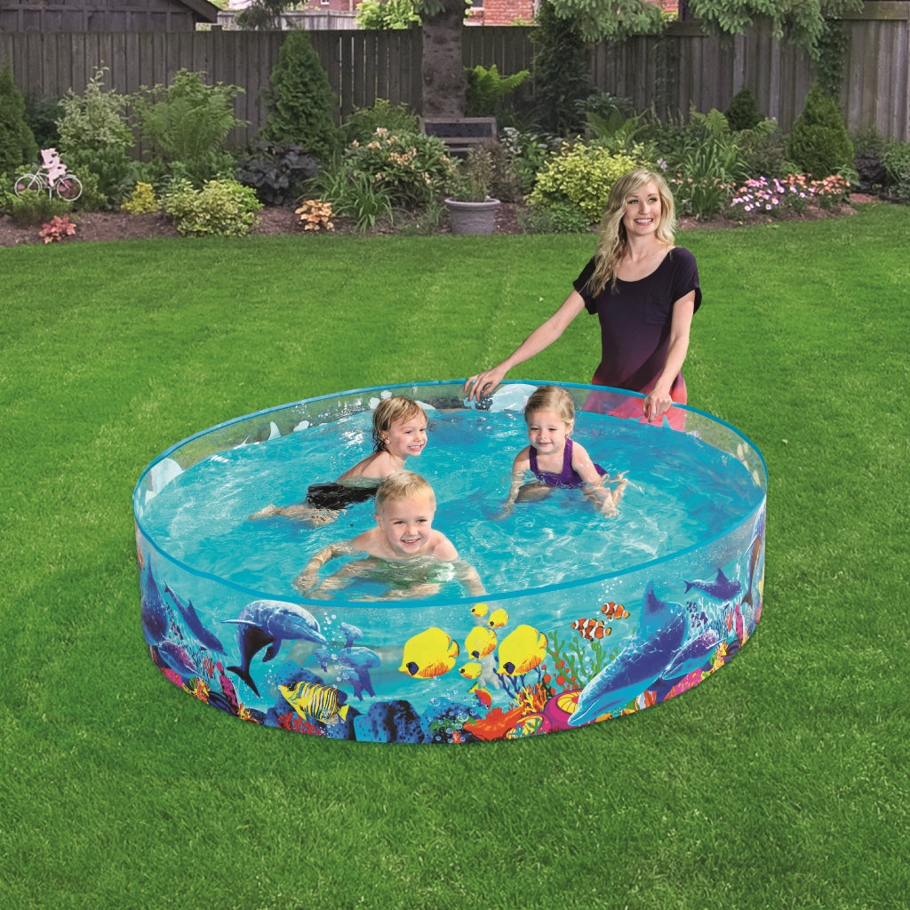 Piscine AquariumRonde en Vinyle et PVC Transparente Pour Enfants 183x38cm#55030 تنزوت