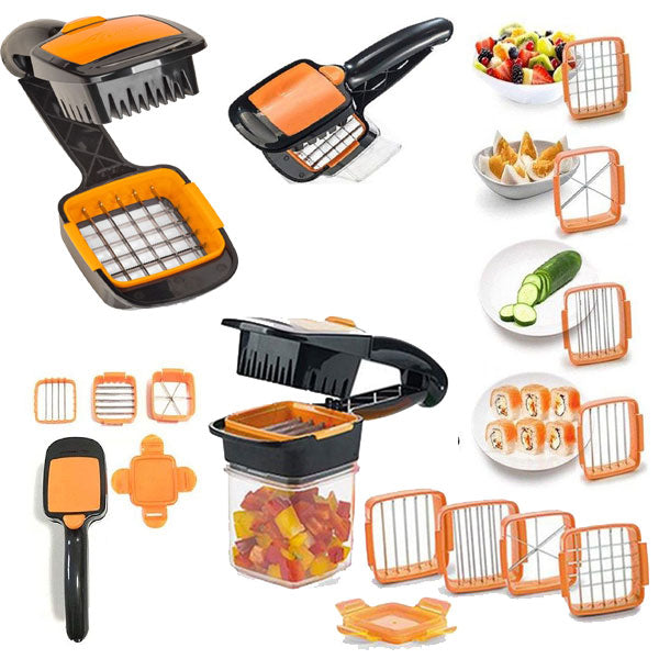 Home Chef Nicer Dicer Multi-Cutter 5en1 Pour Fruits Et Légumes تنزوت