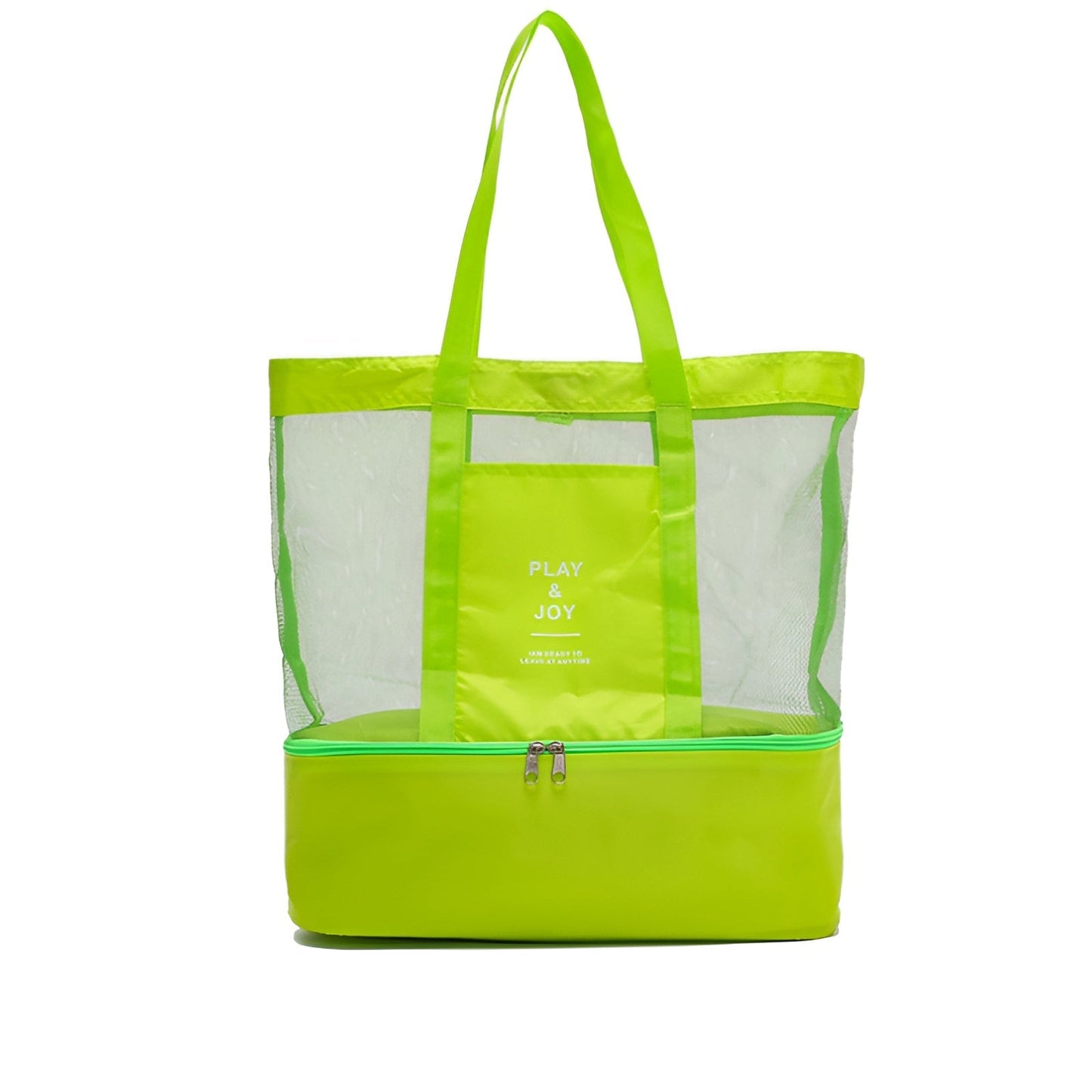 Sac de pique-nique en maille, compartiment Isotherme avec fermeture éclair تنزوت