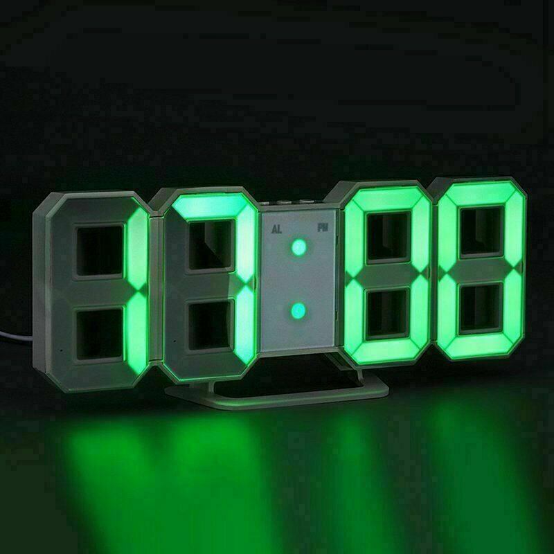 Horloge Murale numérique LED 3D - تنزوت