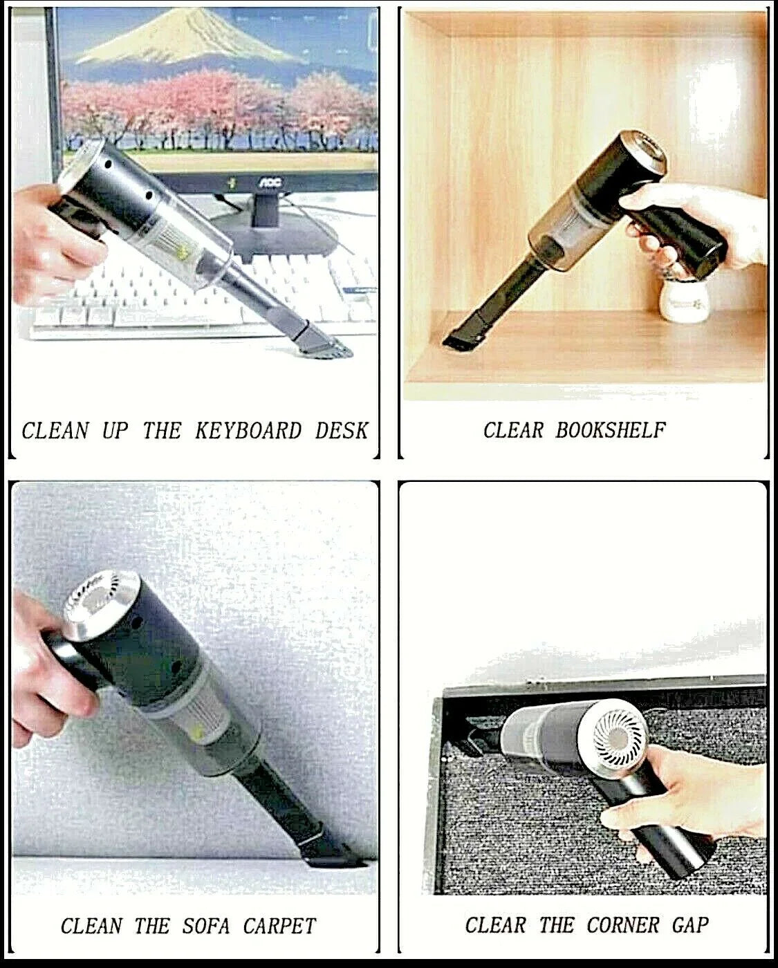 Aspirateur sans fil 2 In 1 Vacuum Cleaner For Car &amp; Home 12V 120 W - تنزوت