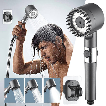 Pommeau de douche haute pression réglable avec filtre, 3 modes, économie d'eau تنزوت